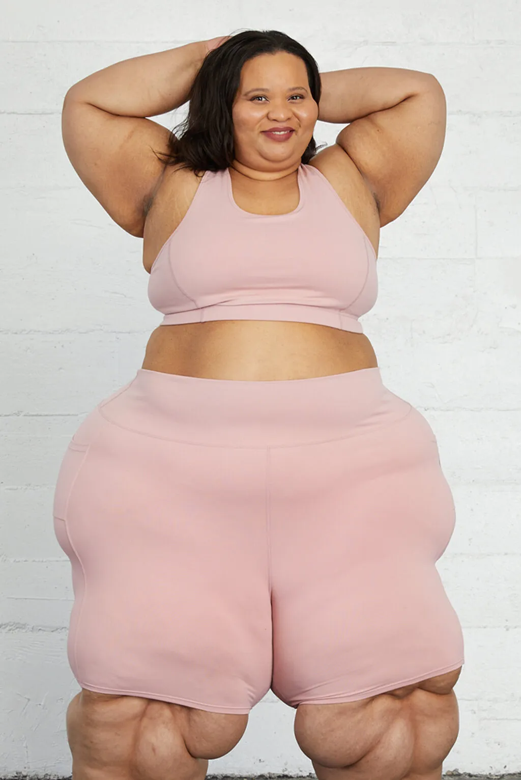 Pocket Bike Shorts - Blush