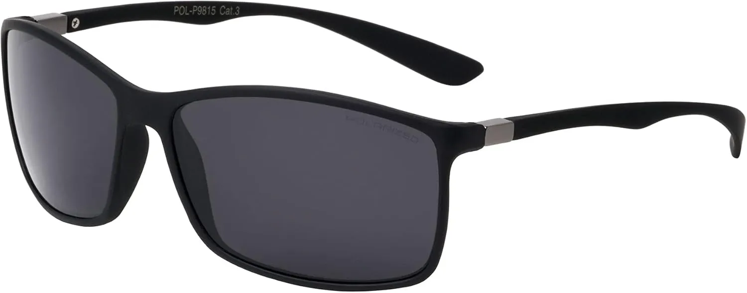 Polarized Flexible Lightweight Sports Sunglasses Bendable TR90 Plastic
