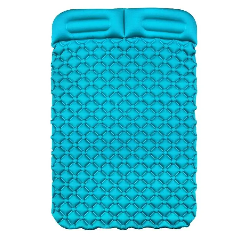 Portable Double Bed Inflatable Cushion for Outdoor Camping - TPU, 195 x 119 x 16cm