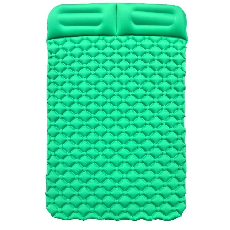Portable Double Bed Inflatable Cushion for Outdoor Camping - TPU, 195 x 119 x 16cm