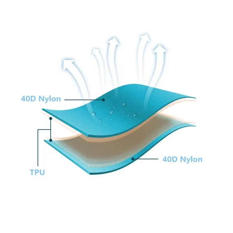 Portable Double Inflatable Camping Mattress with Foot Pump and Pillows - 195 x 119 x 16cm