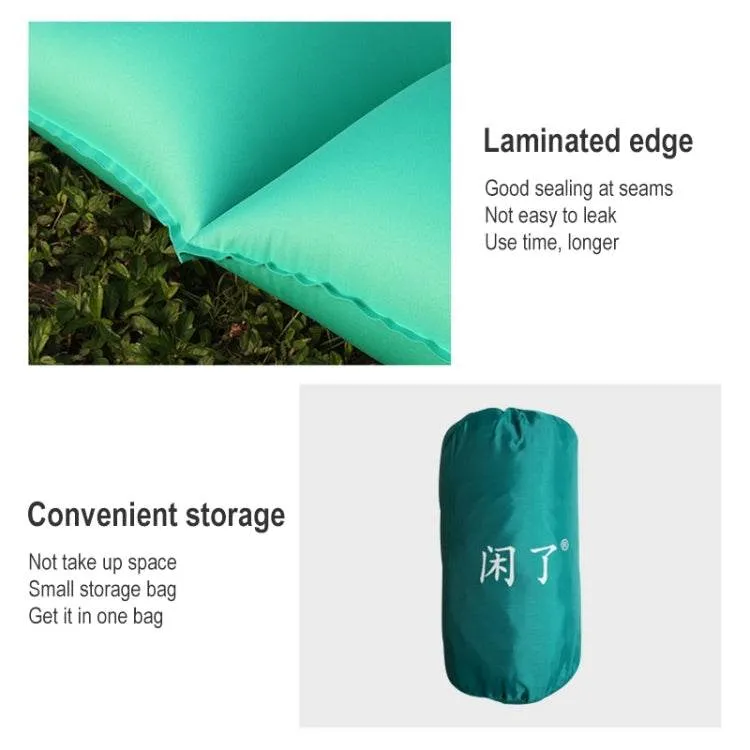 Portable Double Inflatable Camping Mattress with Foot Pump and Pillows - 195 x 119 x 16cm