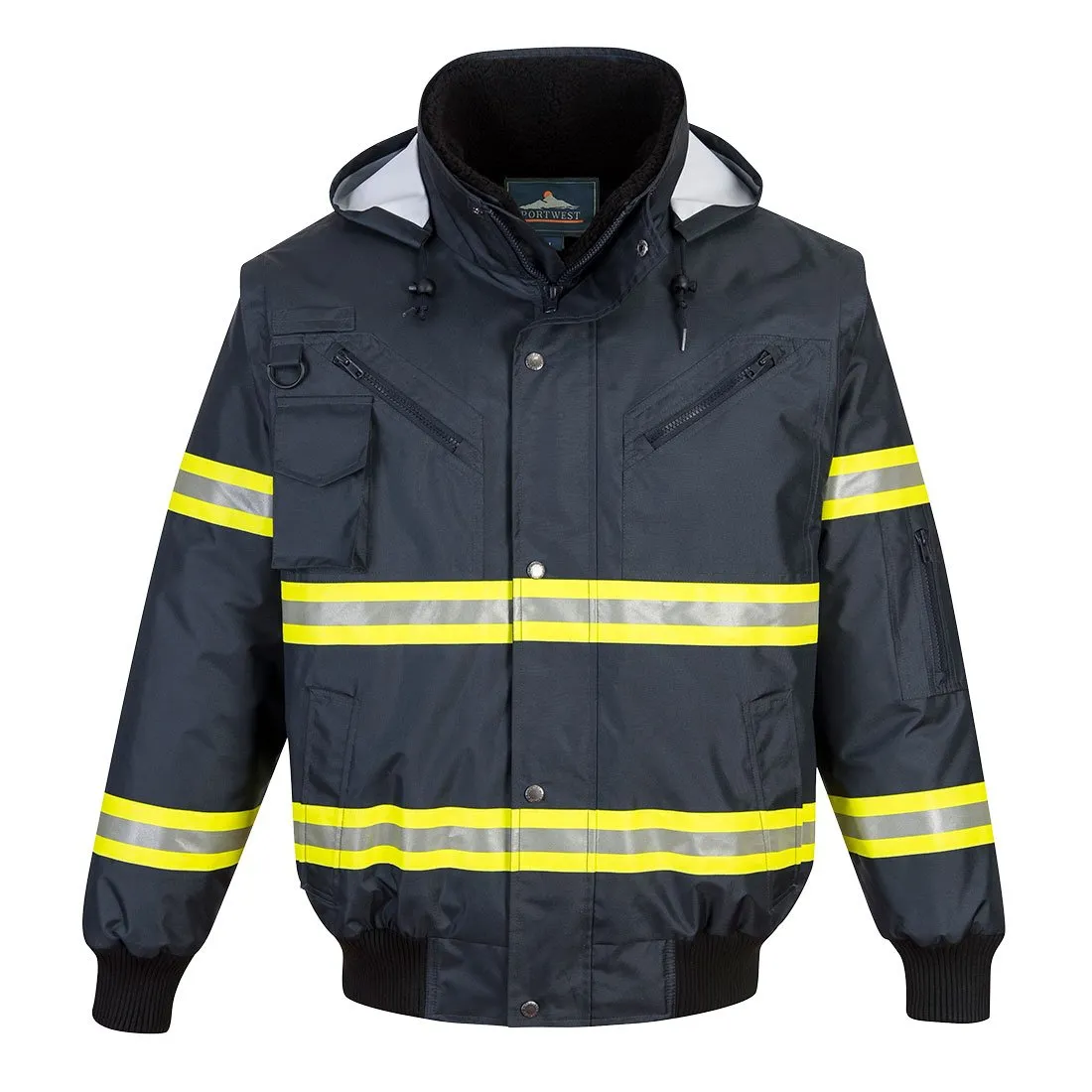 Portwest Iona Xtra 3-In-1 Bomber Jacket - Navy - XXXL