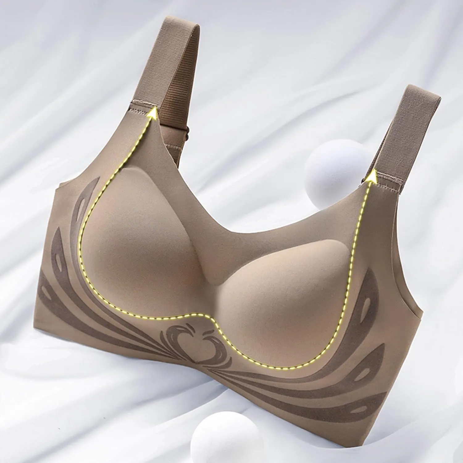 Powerful Push Up Seamless Caralush Bra Wmstylist Lushfitting Wireless Camixs Bra No Underwire Anti Sagging Bralettes