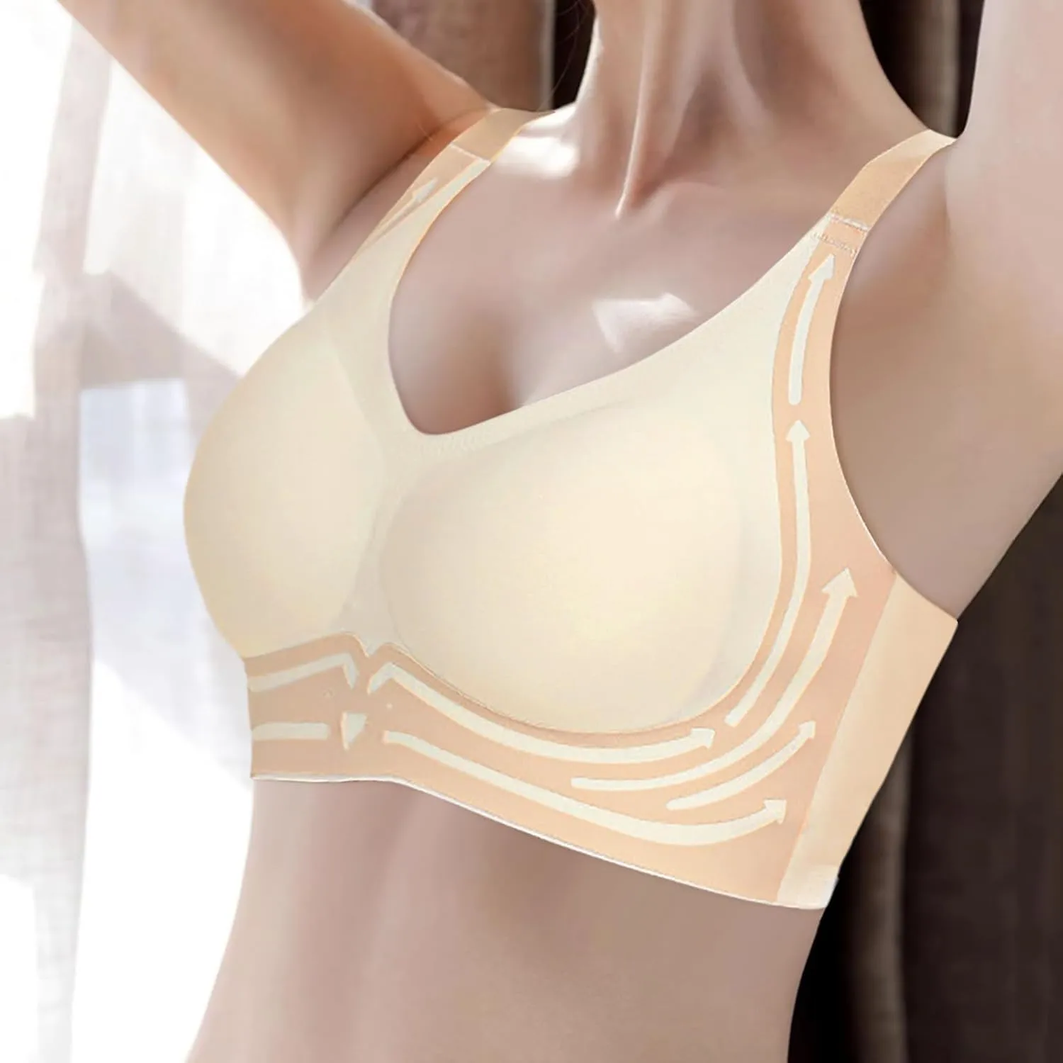 Powerful Push Up Seamless Caralush Bra Wmstylist Lushfitting Wireless Camixs Bra No Underwire Anti Sagging Bralettes