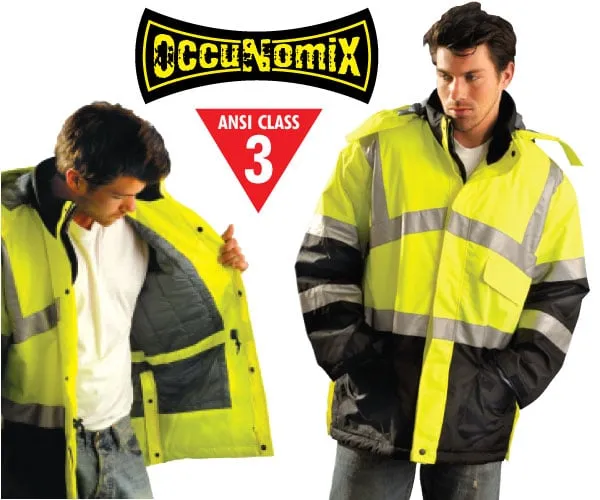 Premium Reflective Parka - Lime - XL