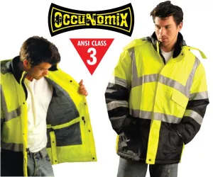 Premium Reflective Parka - Lime - XL