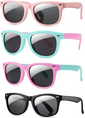 Pro Acme Kids Polarized Sunglasses, Flexible TPEE Rubber Toddler Shades for Girls Boys, Ages 3-12