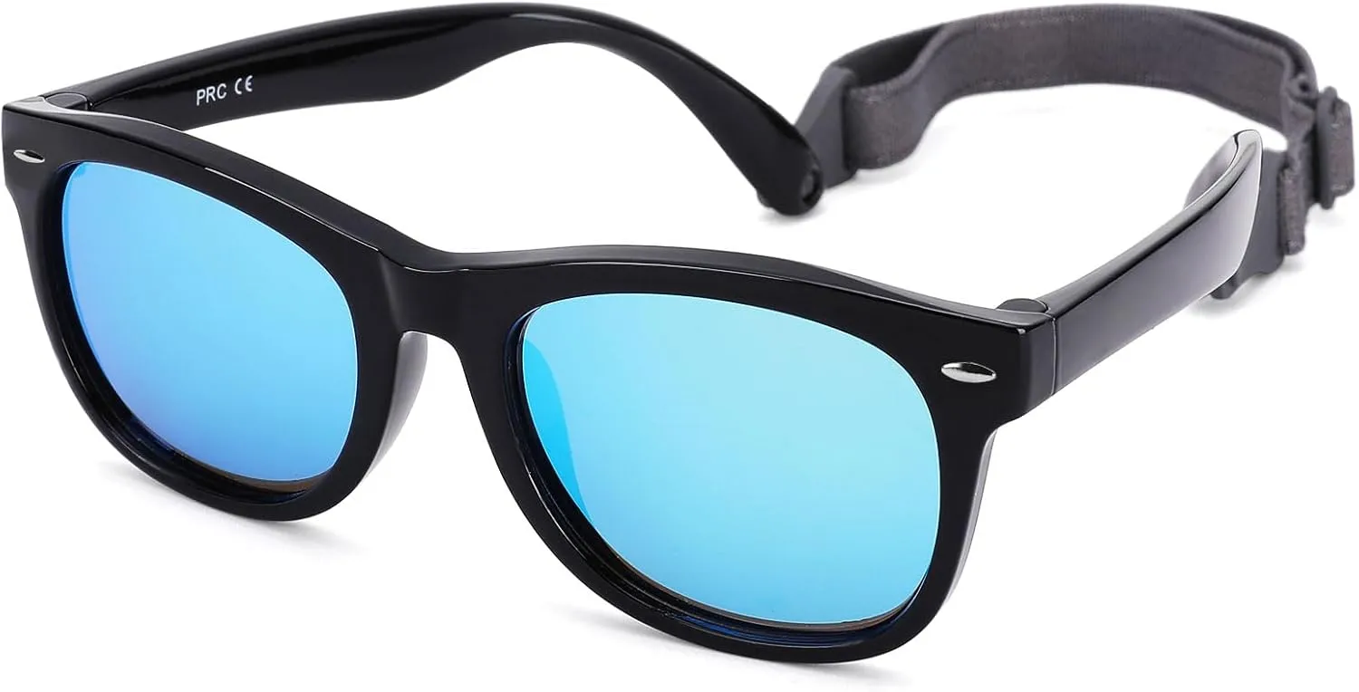 Pro Acme Kids Polarized Sunglasses, Flexible TPEE Rubber Toddler Shades for Girls Boys, Ages 3-12