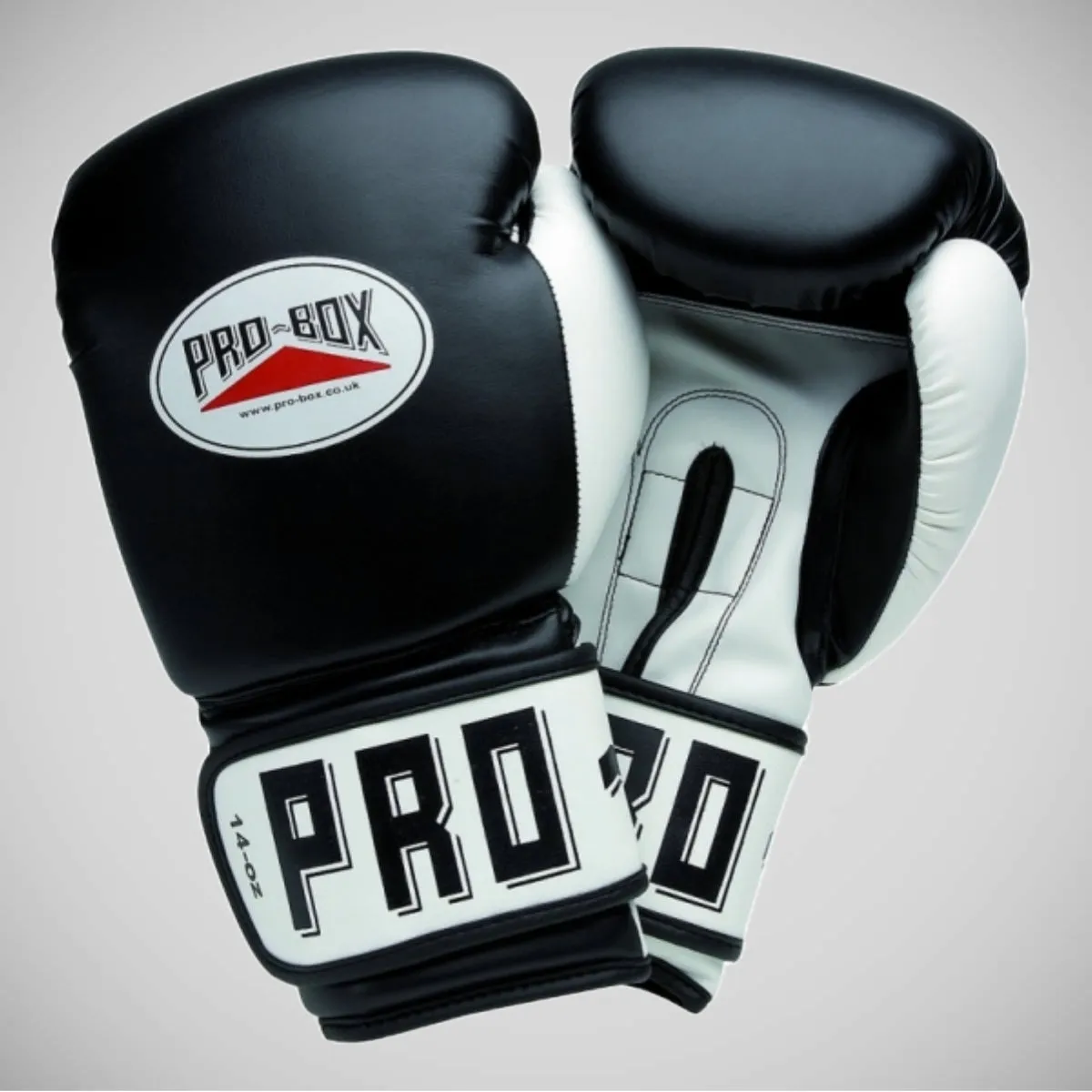 Pro-Box PU Club Essentials Senior Sparring Gloves Black/White