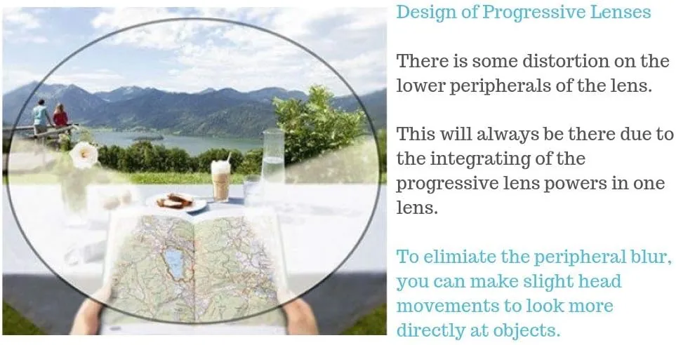 ProEyes Attitude 3, Progressive Blue Light Blocking Readers, 0 Strength on Top Lens, Lightweight, Flexible, Durable