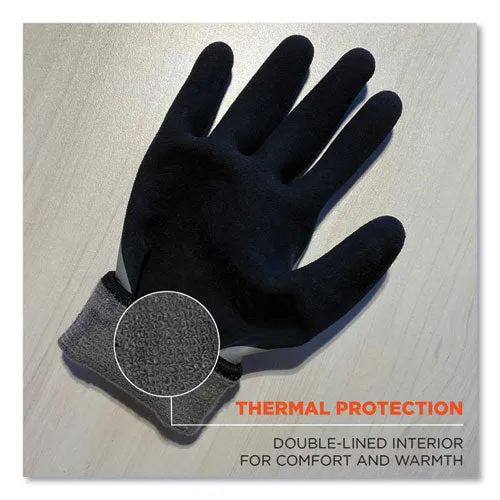Proflex 7501-case Coated Waterproof Winter Gloves, Gray, Medium, 144 Pairs/carton, Ships In 1-3 Business Days