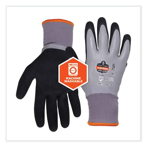 Proflex 7501-case Coated Waterproof Winter Gloves, Gray, Small, 144 Pairs/carton, Ships In 1-3 Business Days