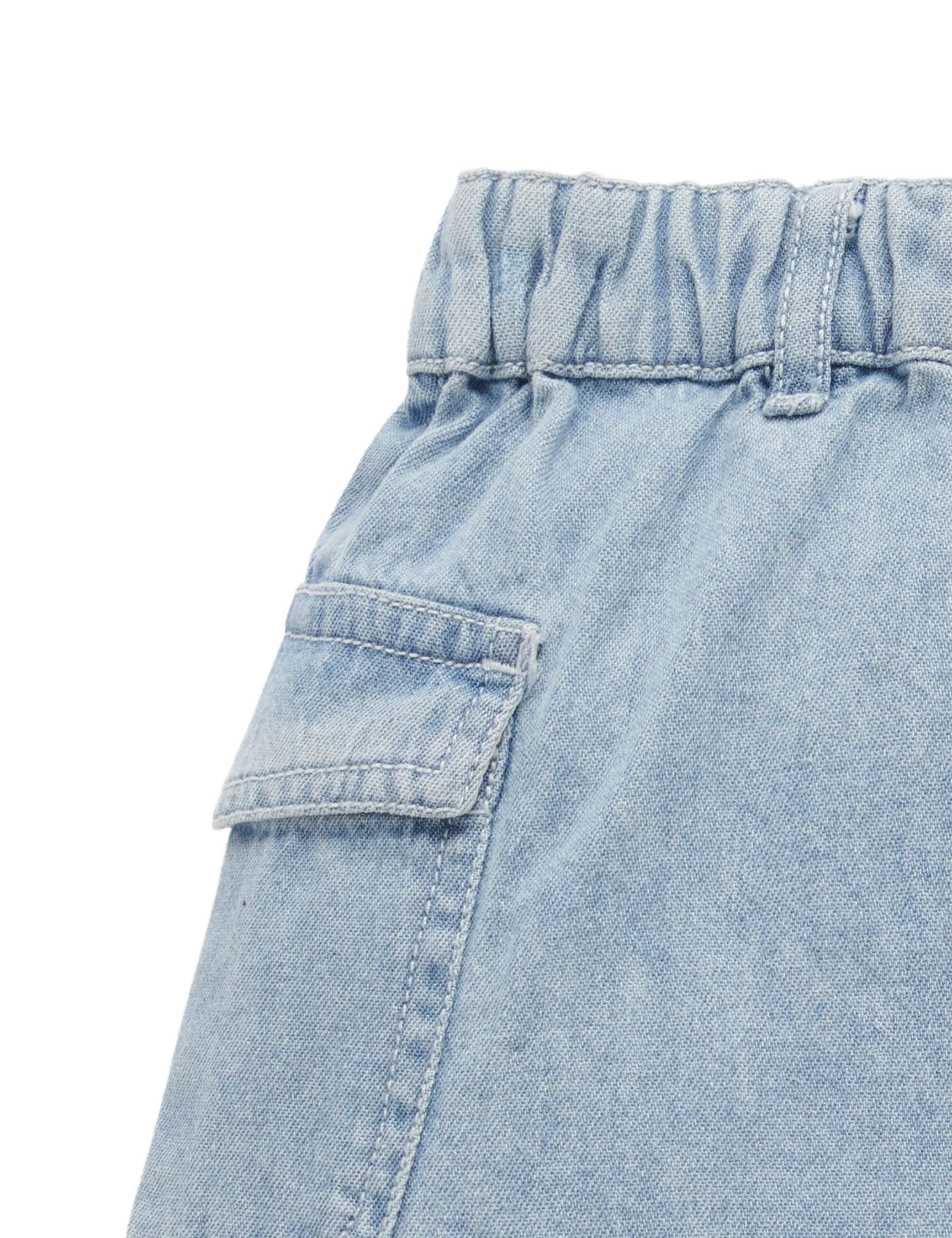 PULL ON DENIM SHORT
