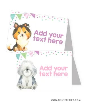 Puppies Food Tents
