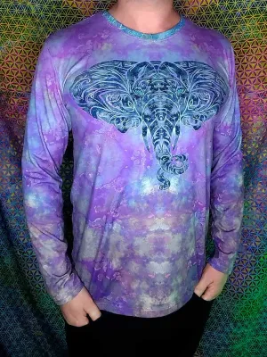 Purple Elephant Long Sleeve Shirt