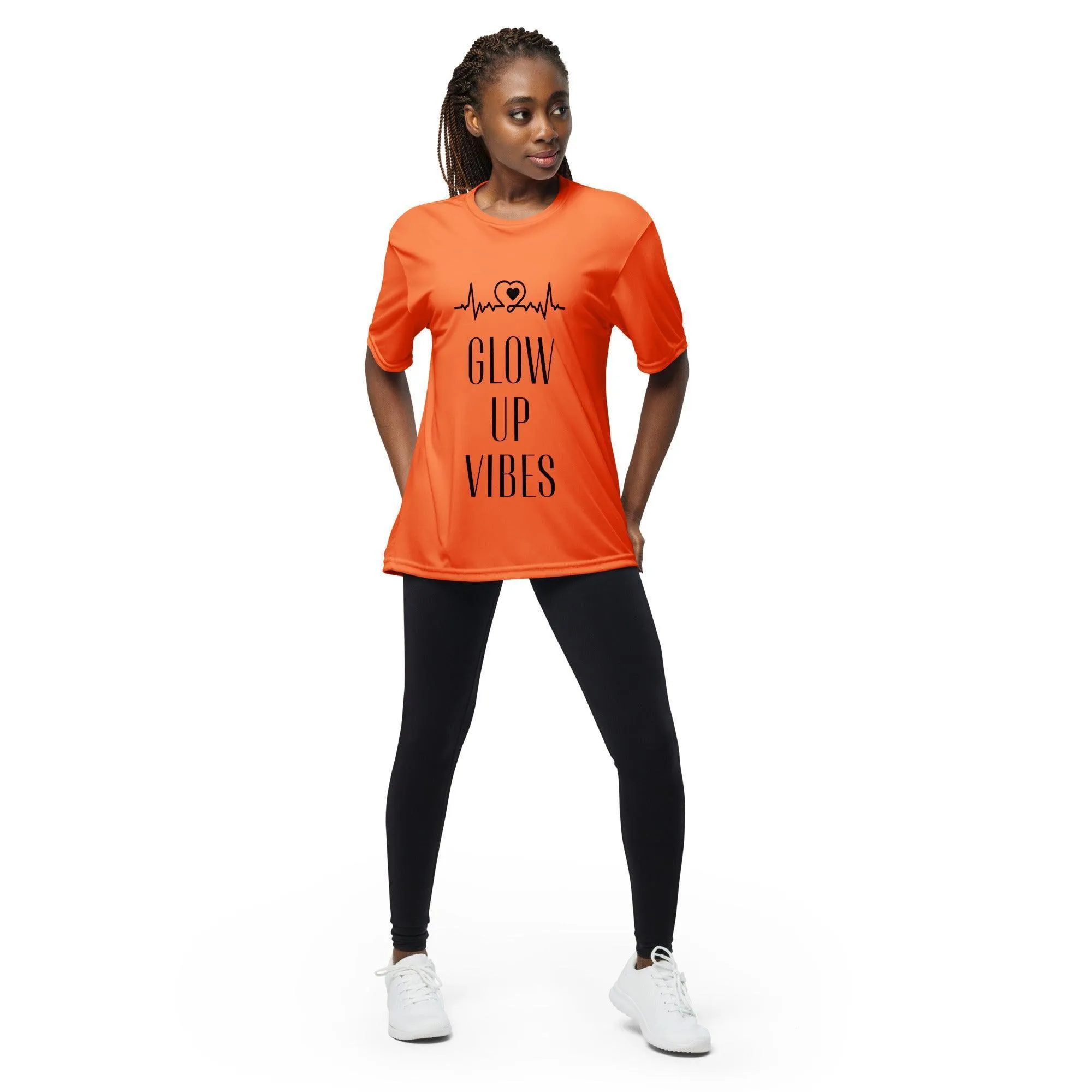 "Glow Up VIbes" Crew Neck T-Shirt