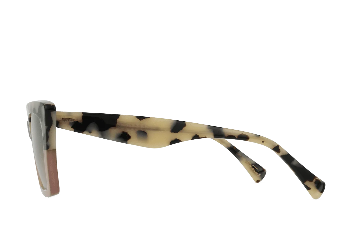 RAEN KEERA CAT-EYE SUNGLASSES - IVORY CORAL/ CAROB