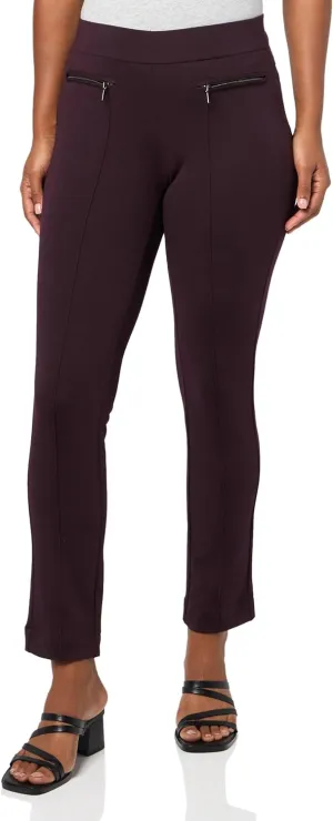 Rafaella Women's Petite Slim Comfort Fit Ponte Dress Pants (Sizes 4-14)