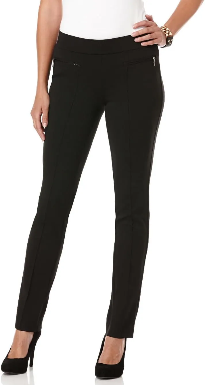 Rafaella Women's Petite Slim Comfort Fit Ponte Dress Pants (Sizes 4-14)