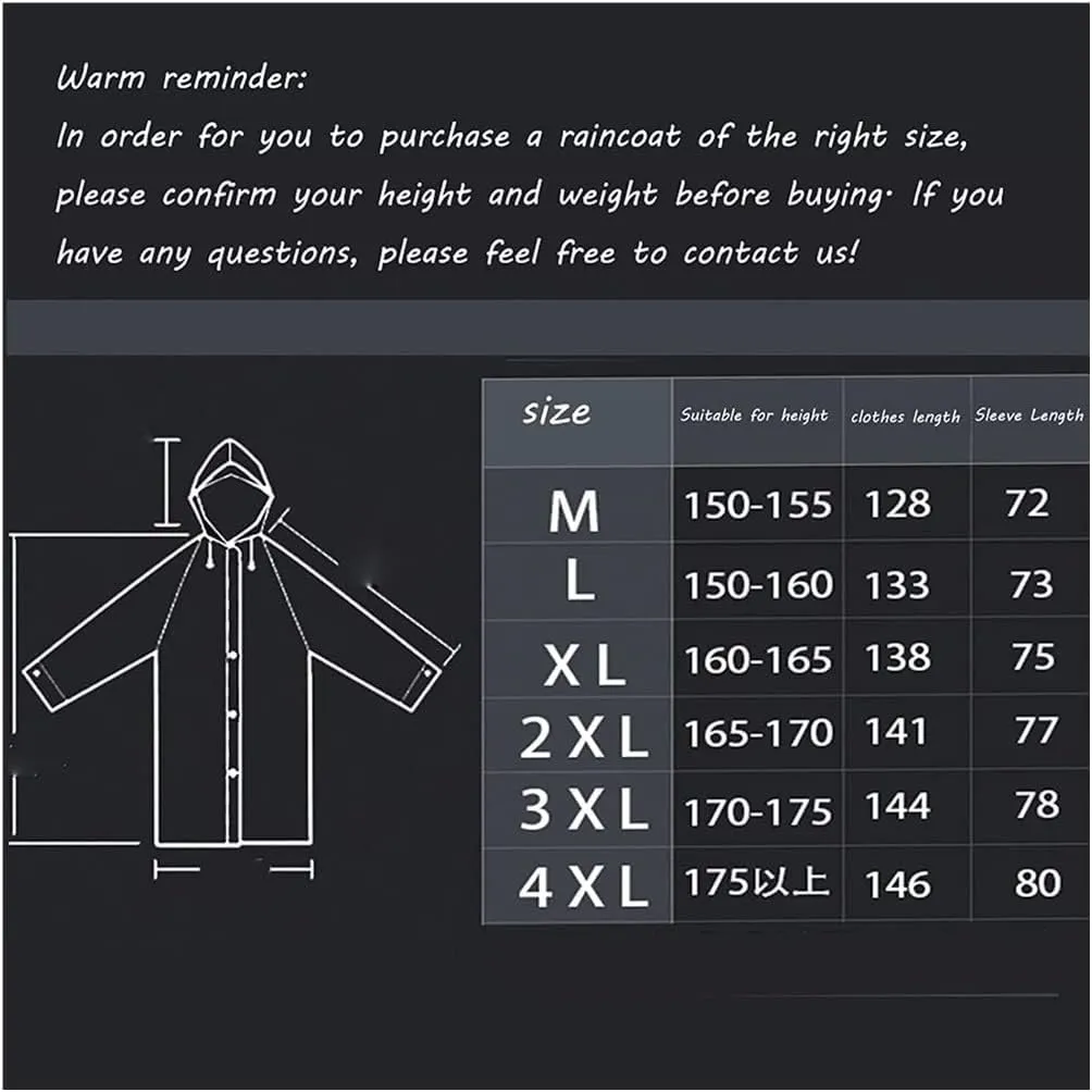 Rain Poncho Outdoor Raincoat For Women Waterproof Jacket Ladies Lightweight Trench Raincoat For Men Lightweight Raincoat
