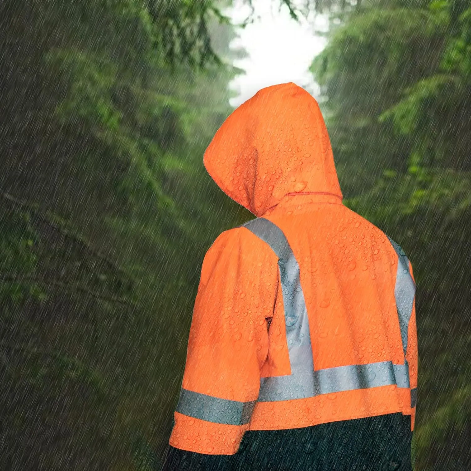 Rain Suit For Men Waterproof Heavy Duty Rain Gear Outdoor All-Sport Work Fishing Jacket & Trouser Raincoats