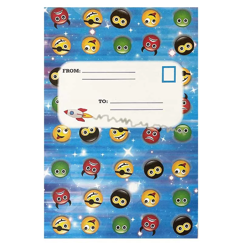 Retro Rocket Sticker-Seal Stationery