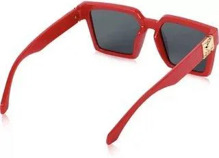 Retro Square, Round Sunglasses (For Men & Women, Clear, Black)