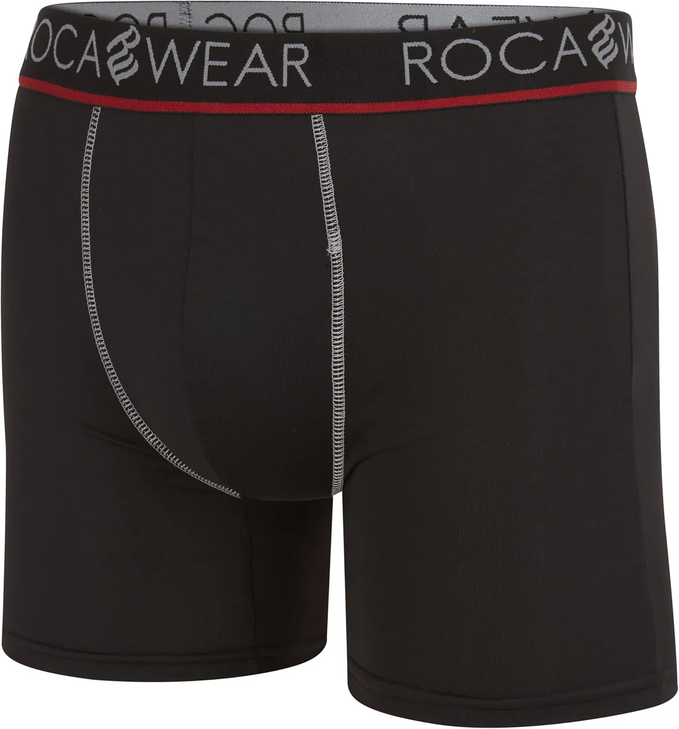 Rocawear Performance 4, 5 or 6 Pack Sport Fit Underwear, Stretch Performance Breathable Cool Support Men Boxer Briefs