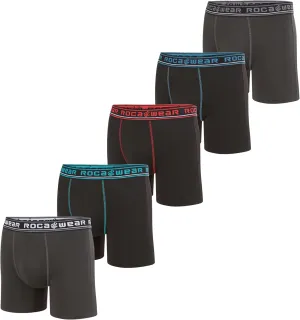 Rocawear Performance 4, 5 or 6 Pack Sport Fit Underwear, Stretch Performance Breathable Cool Support Men Boxer Briefs