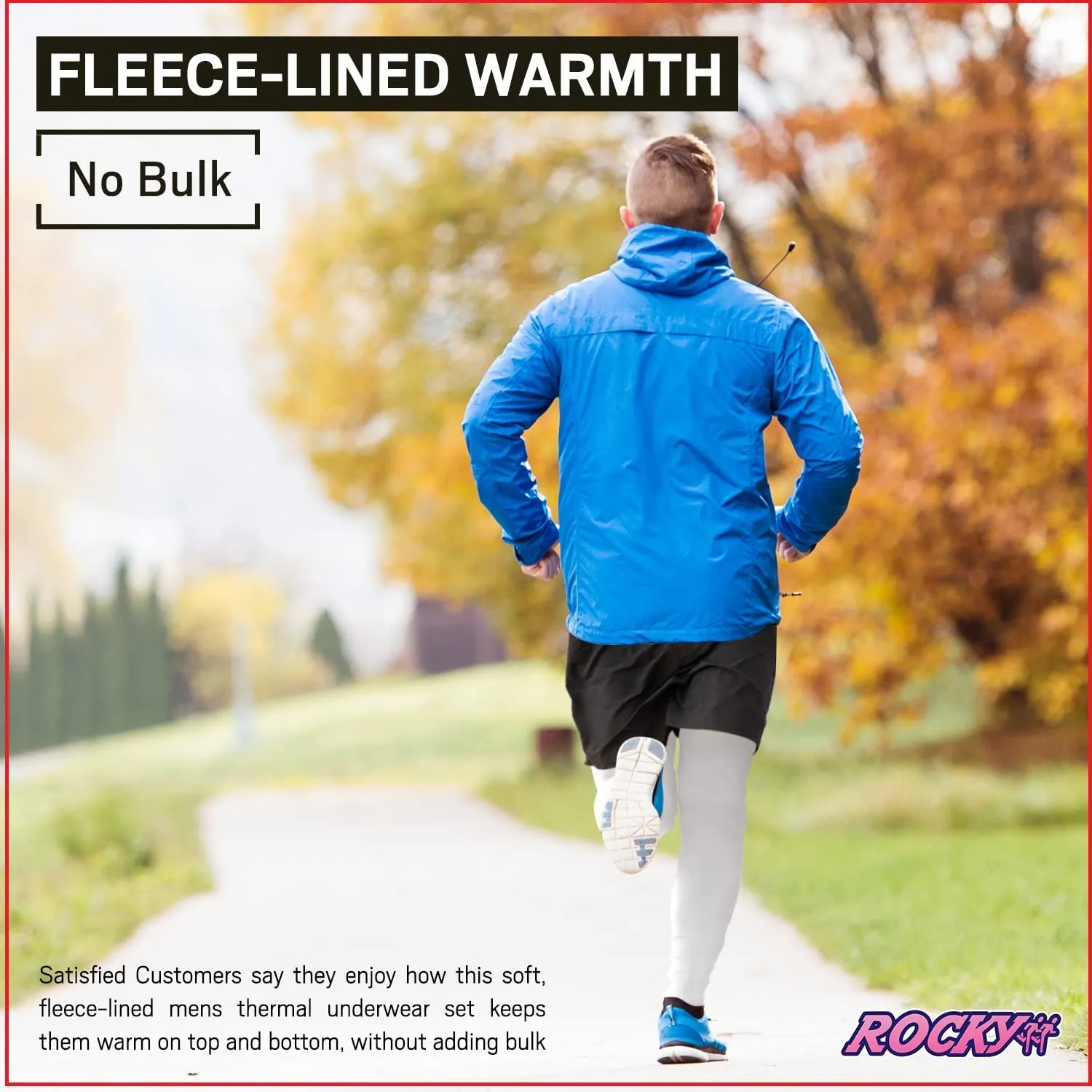 Rocky Thermal Underwear for Men (Thermal Long Johns Set) Shirt & Pants, Base Layer W/Leggings/Bottoms Ski/Extreme Cold