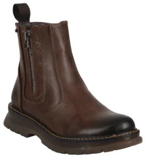Romika Women's Peyton 06 Zip Boots- Brown Tumbled