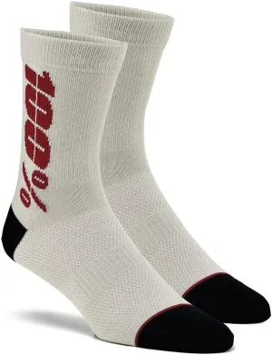 RYTHYM Merino Wool Performance SocksSilver/Cherry