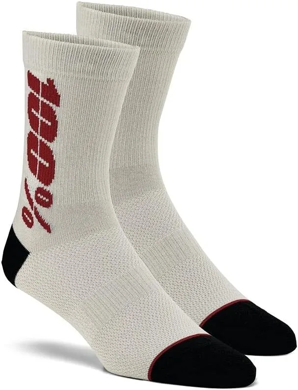 RYTHYM Merino Wool Performance SocksSilver/Cherry