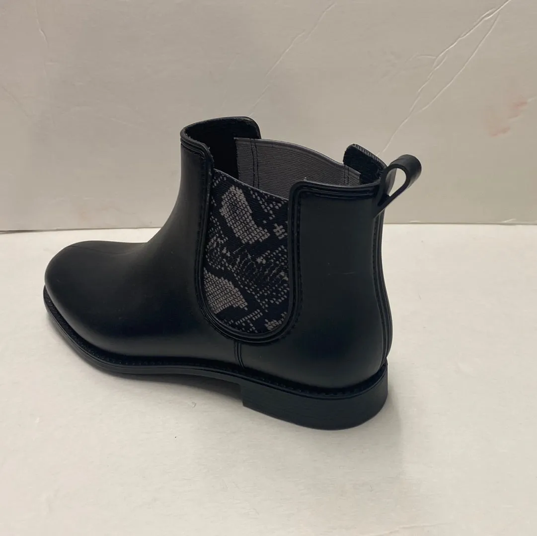 SALE HF Marsala SNK Snake Print Elastic Ankle Boot