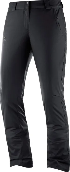 SALOMON StormSeason Ski Pants Black Womens Sz L