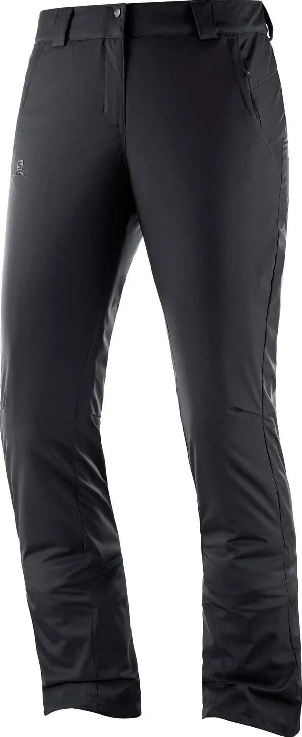 SALOMON StormSeason Ski Pants Black Womens Sz L