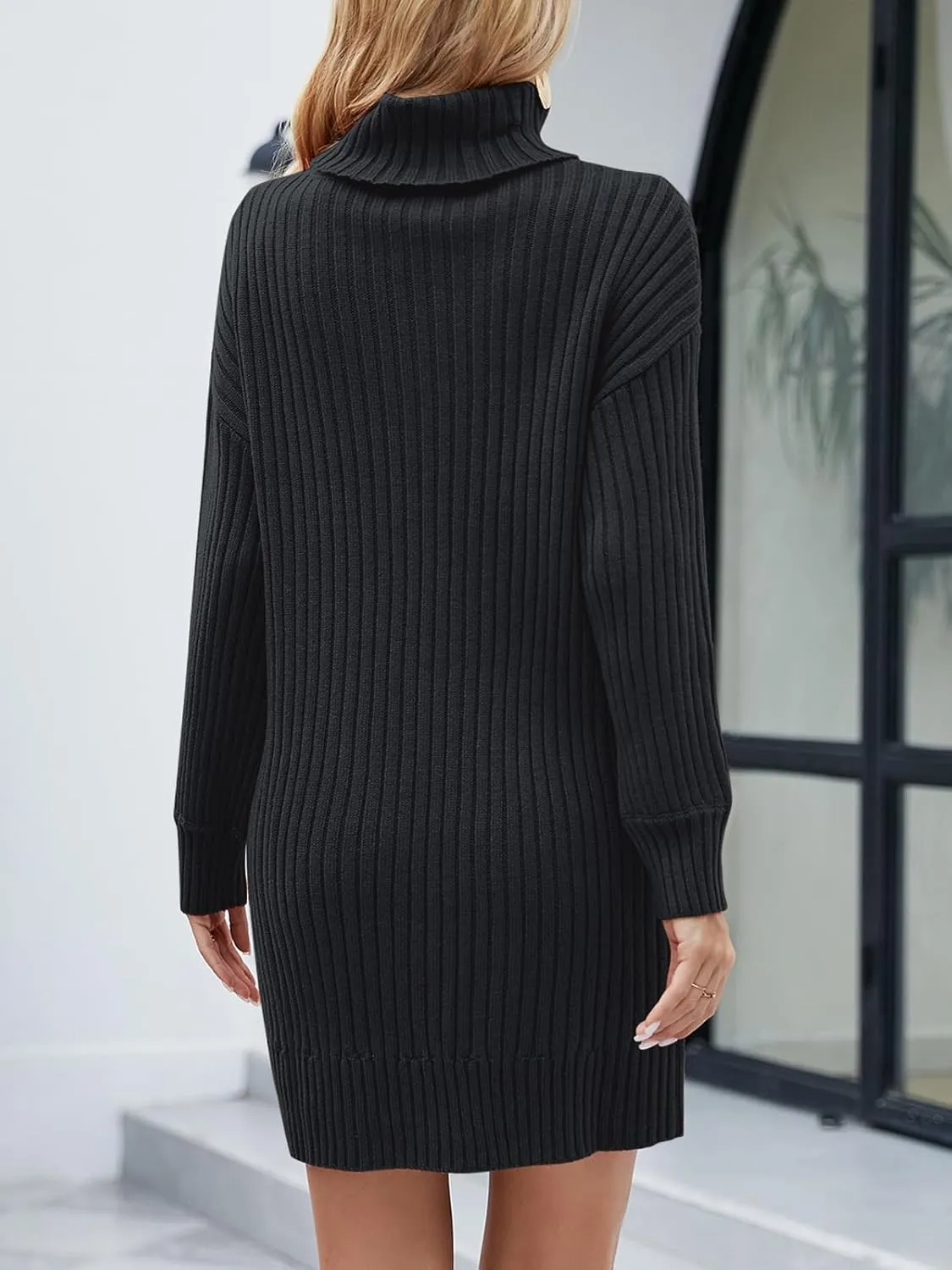 SANGTREE Women's Turtleneck Basic Great Stretchy Slim Fit Sweater