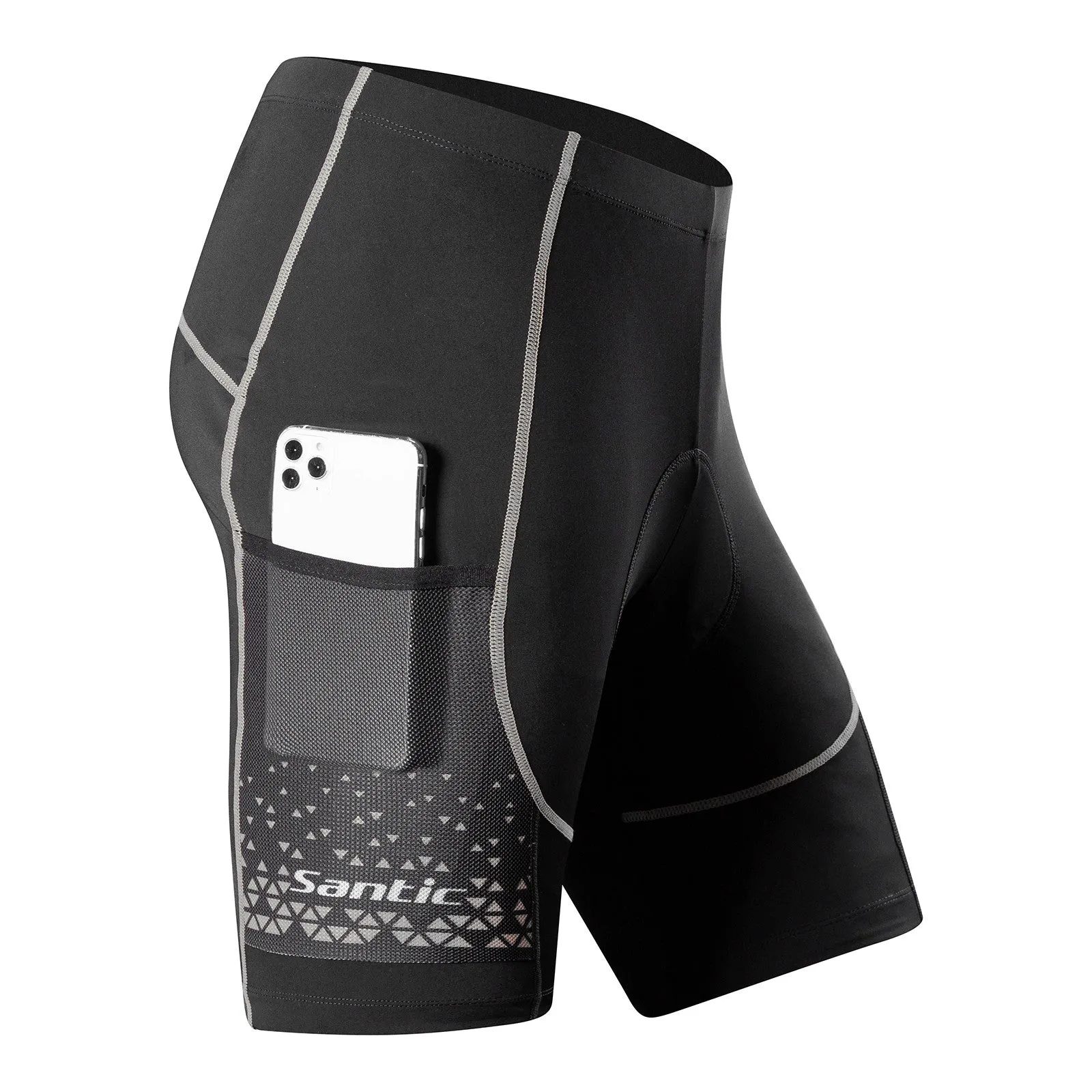 Santic Cloud Edge Grey Padded Men’s Cycling Shorts