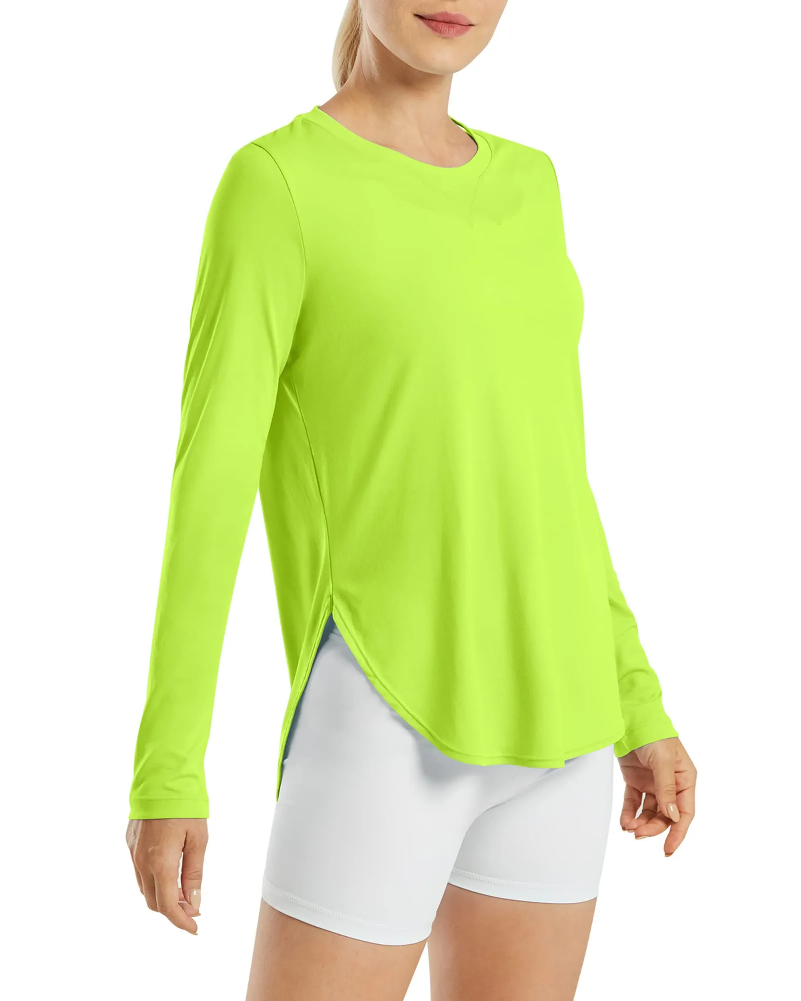 Scoop Neck UV Sun Workout Long Sleeve