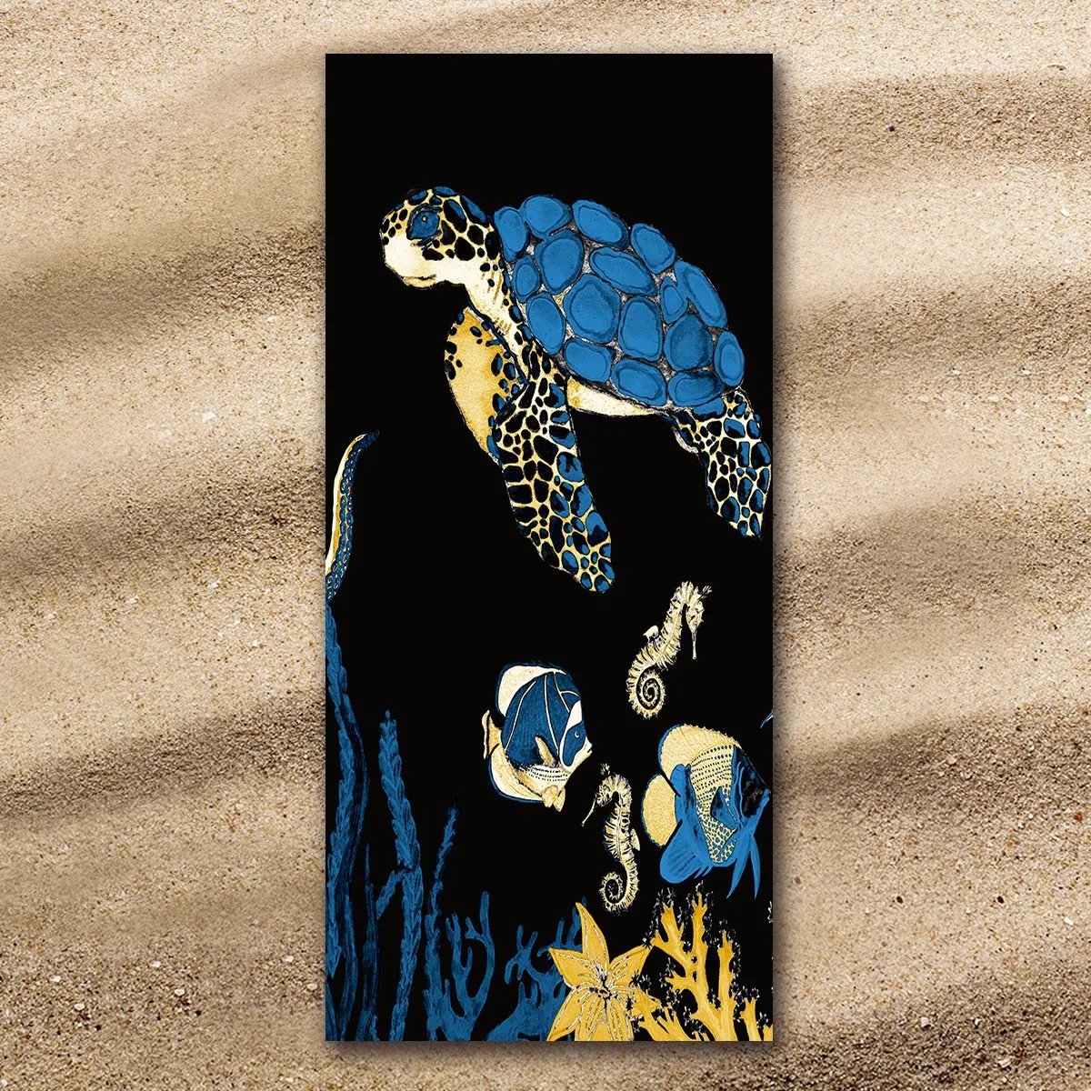 Sea Turtle Blues Jumbo Towel