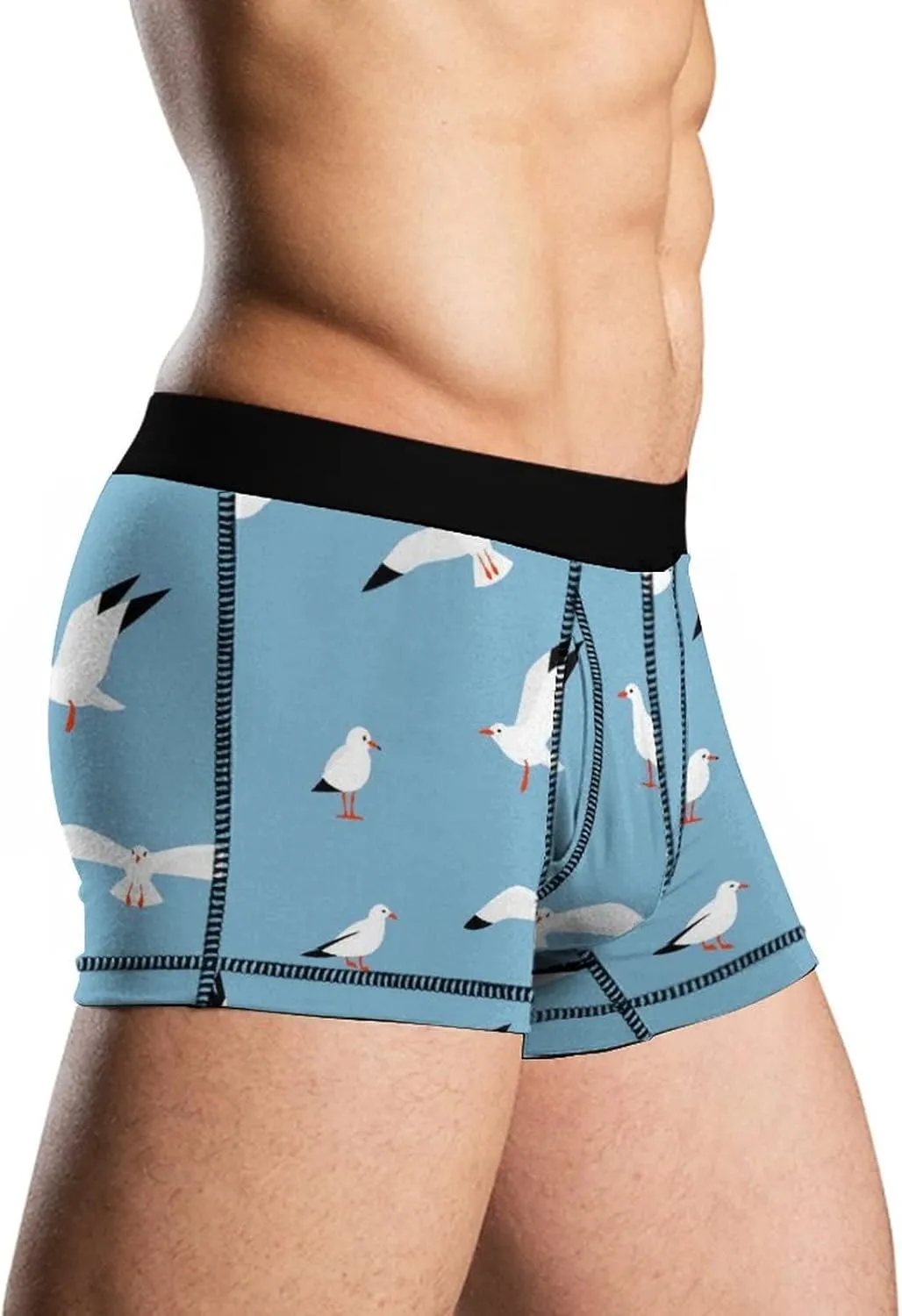 Seagull Men's Boxer Briefs Breathable Sports Underwear S-2XL