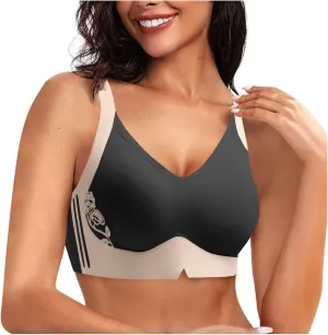 Seamless Sports Bras for Women Back Smoothing Wireless Bras Full Coverage Push Up Bras Comfort Everyday Bras