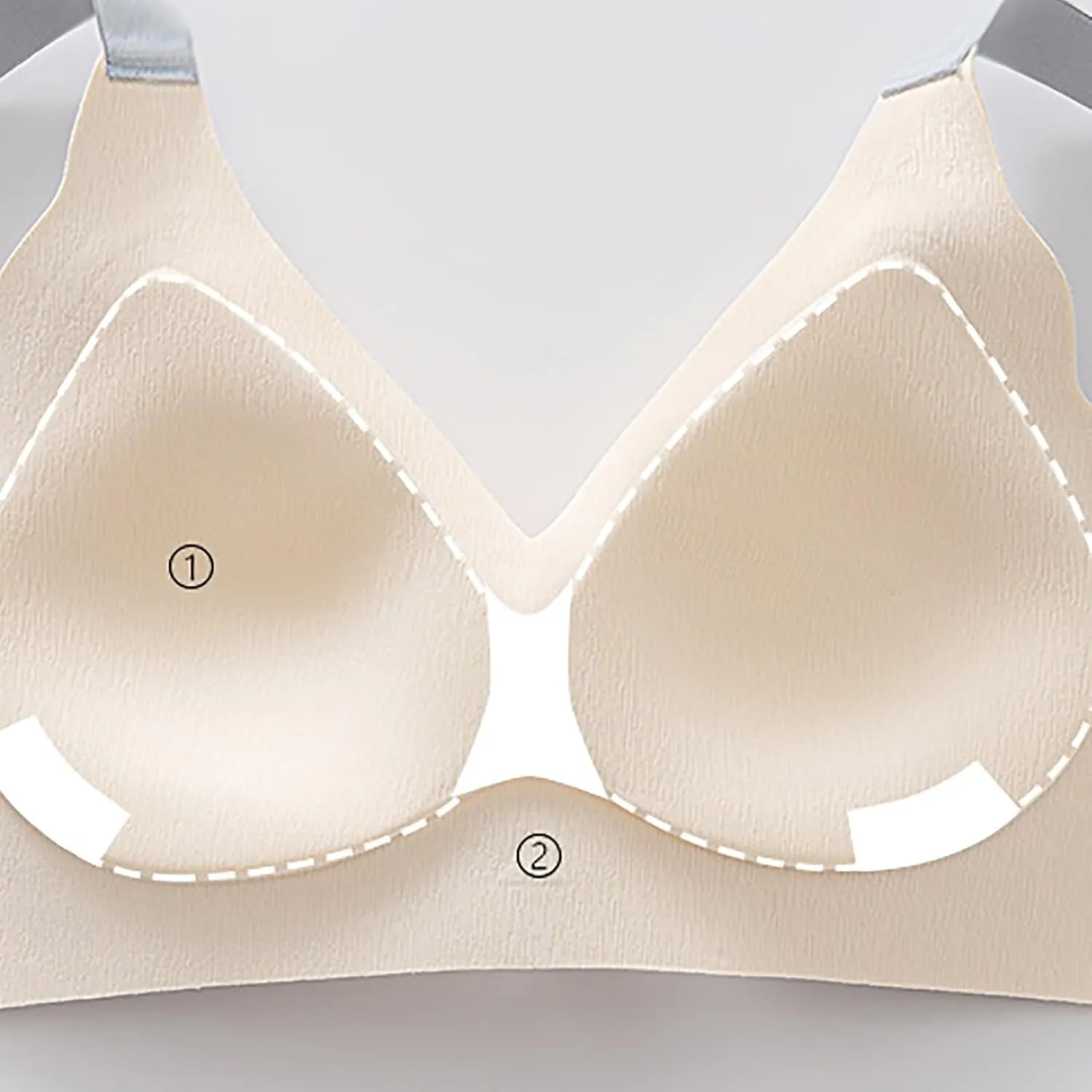 Seamless Sports Bras for Women Back Smoothing Wireless Bras Full Coverage Push Up Bras Comfort Everyday Bras