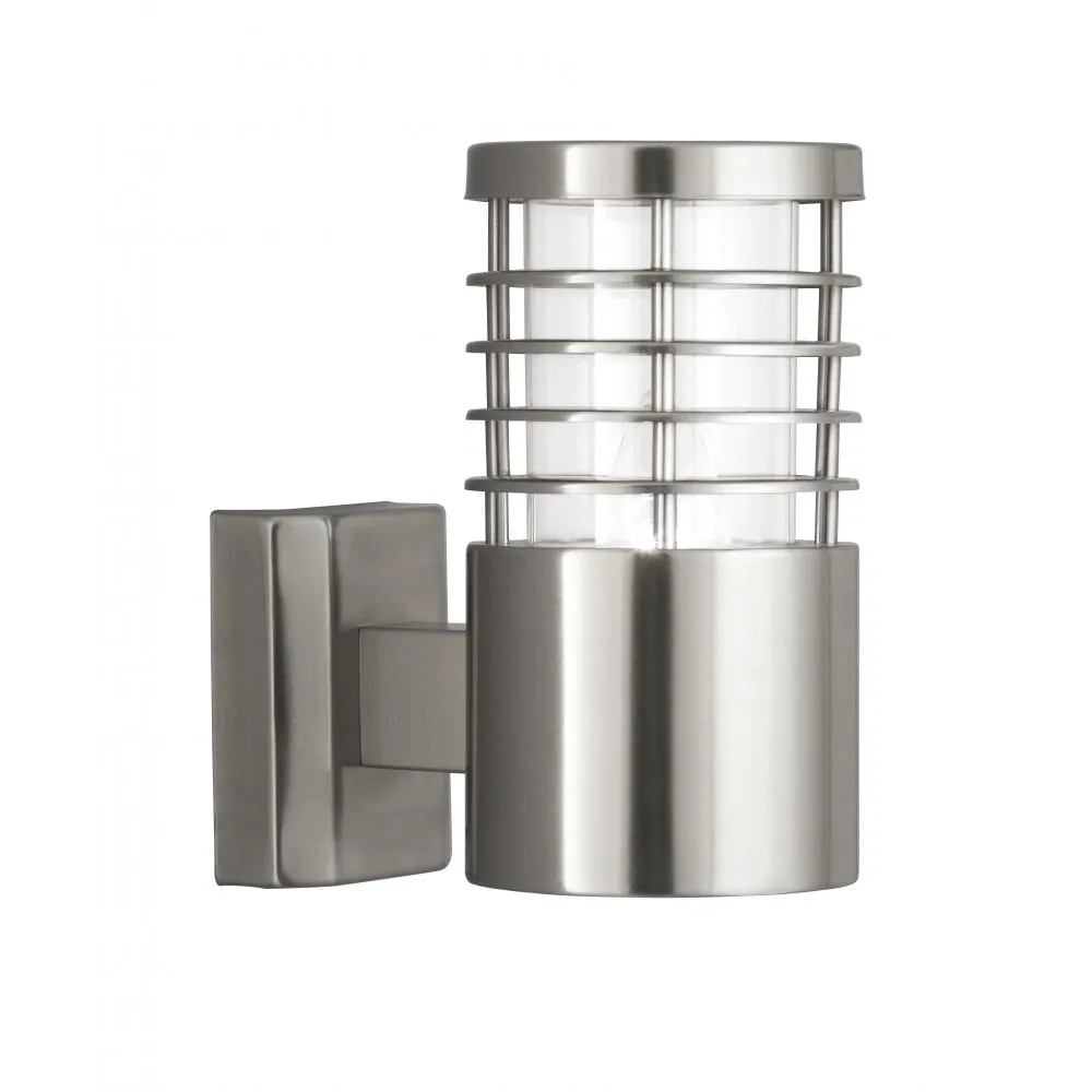 Searchlight 1555SS Louvre Outdoor - 1 Light Wall Bracket Stainless Steel Clear Polycarbonate