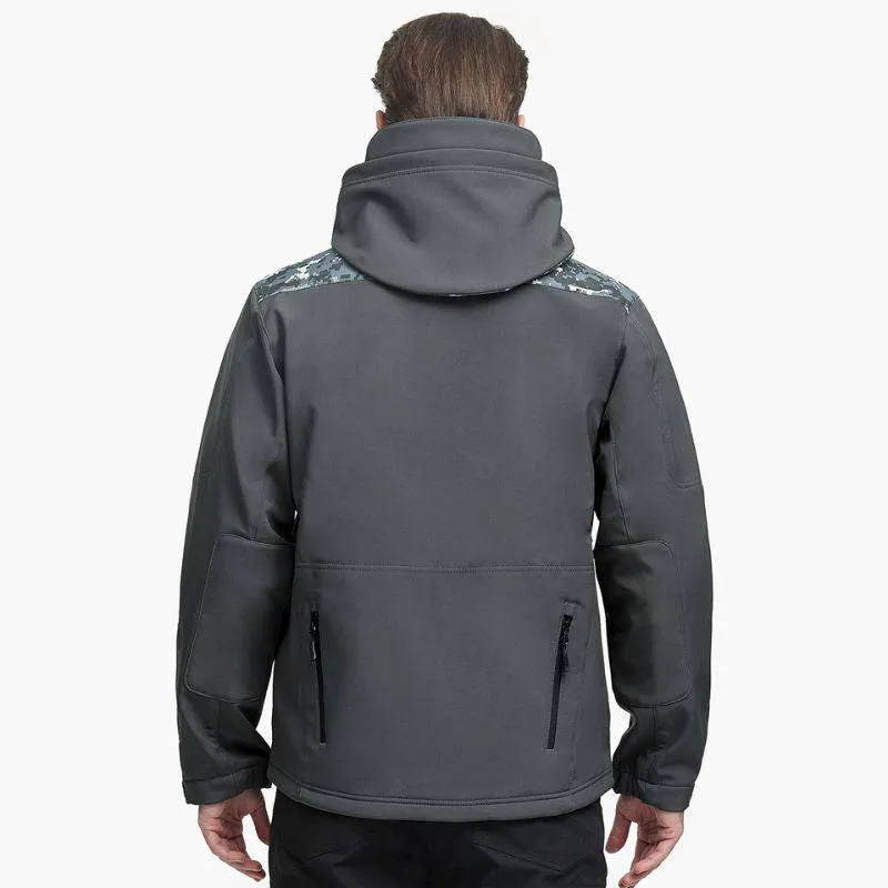 SHARKSKIN Men’s Warm Waterproof Softshell Tactical Hiking Jacket