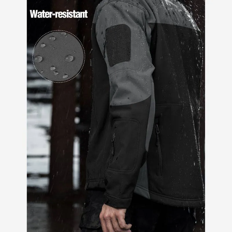 SHARKSKIN Men’s Warm Waterproof Softshell Tactical Hiking Jacket