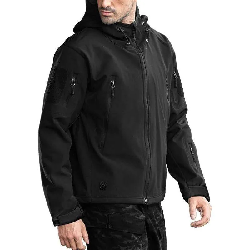 SHARKSKIN Men’s Warm Waterproof Softshell Tactical Hiking Jacket