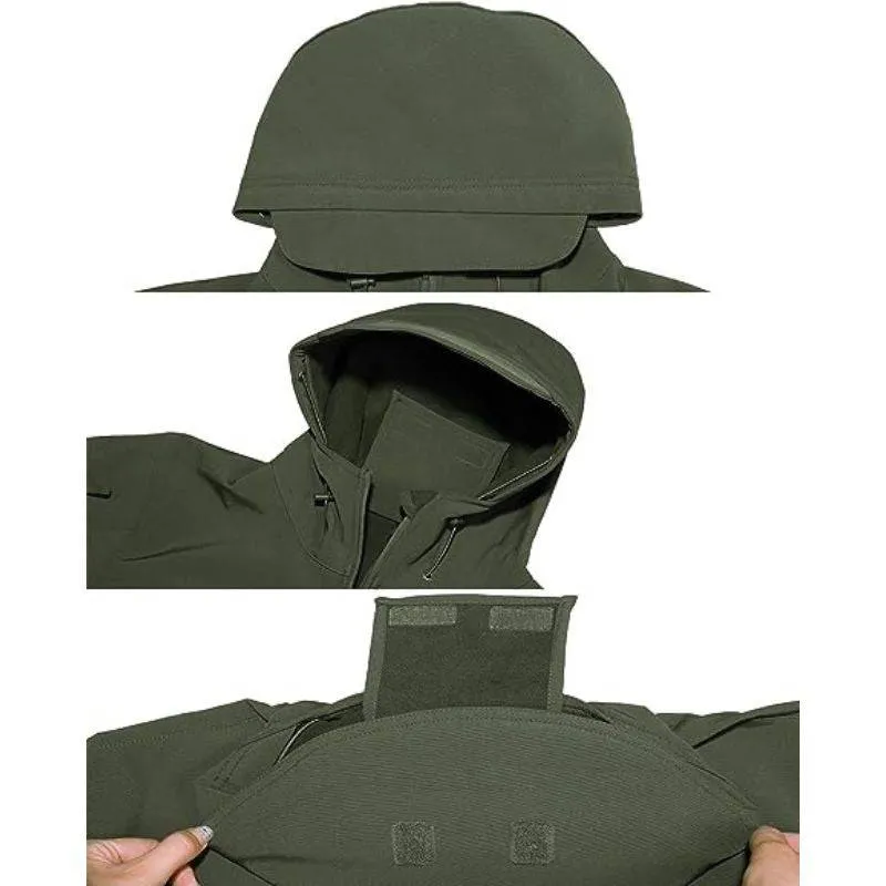SHARKSKIN Men’s Warm Waterproof Softshell Tactical Hiking Jacket