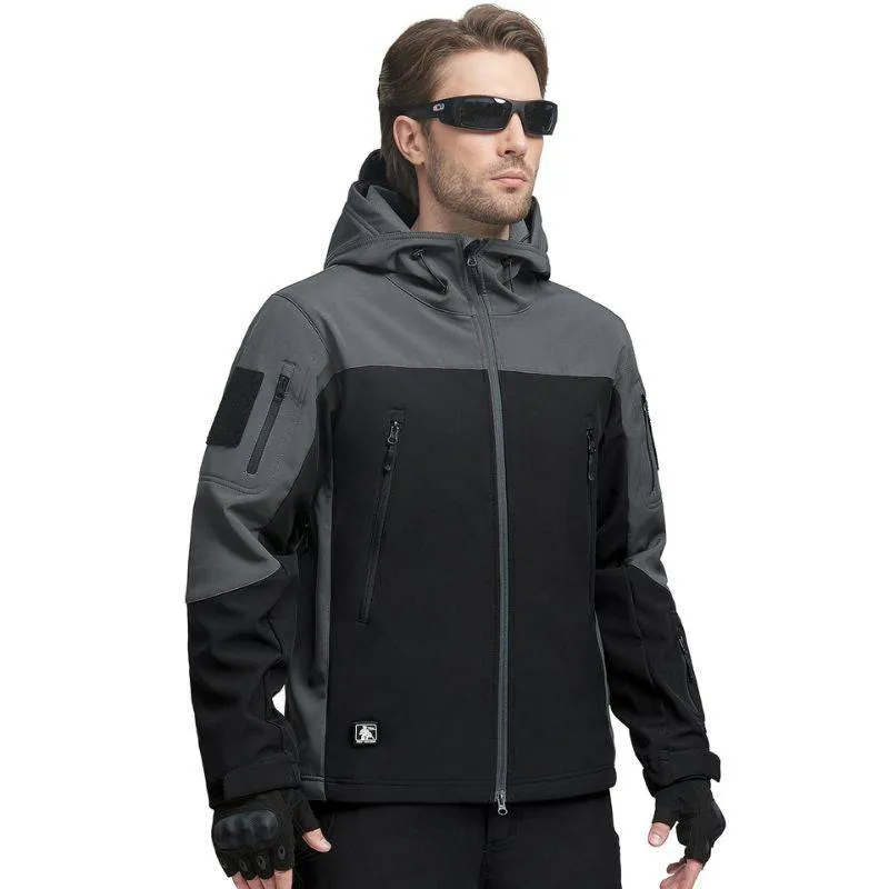 SHARKSKIN Men’s Warm Waterproof Softshell Tactical Hiking Jacket